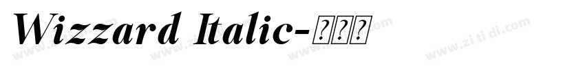 Wizzard Italic字体转换